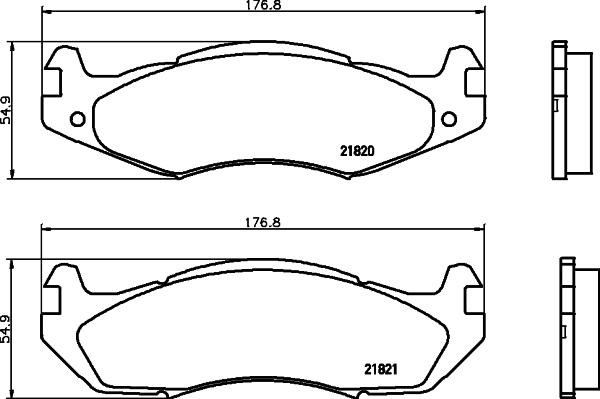 HELLA 8DB 355 006-371 - Bremžu uzliku kompl., Disku bremzes www.autospares.lv