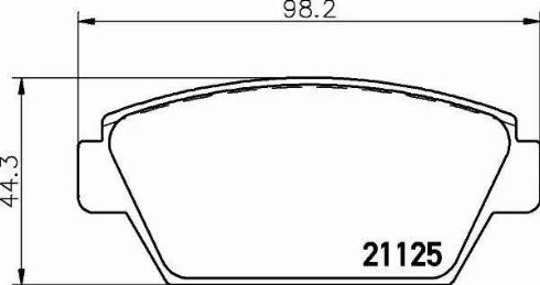 HELLA 8DB 355 006-231 - Brake Pad Set, disc brake www.autospares.lv