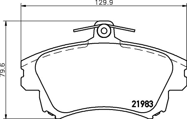 HELLA 8DB 355 006-711 - Brake Pad Set, disc brake www.autospares.lv