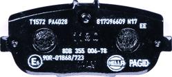 HELLA 8DB 355 006-781 - Bremžu uzliku kompl., Disku bremzes www.autospares.lv