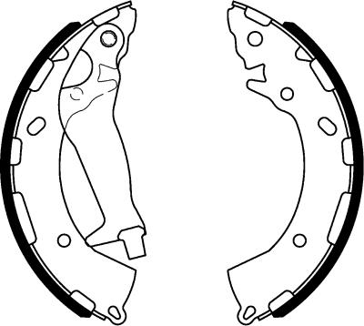 HELLA 8DB 355 000-401 - Bremžu loku komplekts www.autospares.lv