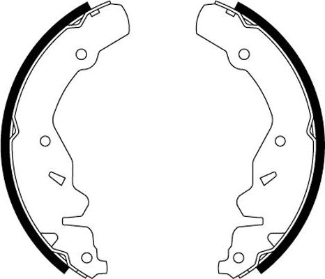 HELLA 8DB 355 000-481 - Bremžu loku komplekts www.autospares.lv