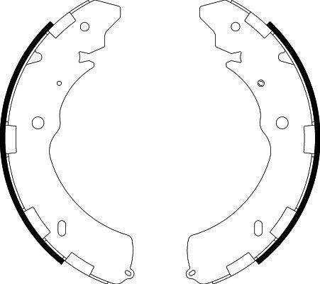 HELLA 8DB 355 000-421 - Bremžu loku komplekts www.autospares.lv