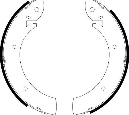 HELLA 8DB 355 000-551 - Bremžu loku komplekts www.autospares.lv