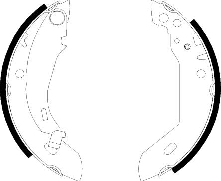 HELLA 8DB 355 000-651 - Bremžu loku komplekts autospares.lv