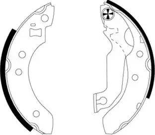 HELLA 8DB 355 000-601 - Bremžu loku komplekts autospares.lv