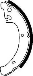 HELLA 8DB 355 000-801 - Brake Shoe Set www.autospares.lv