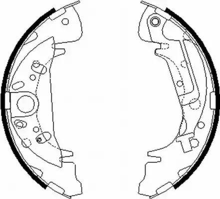 HELLA 8DB 355 000-361 - Bremžu loku komplekts www.autospares.lv