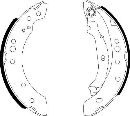 HELLA 8DB 355 000-371 - Bremžu loku komplekts www.autospares.lv