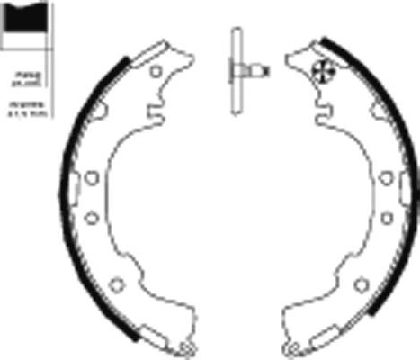 HELLA 8DB 355 000-251 - Bremžu loku komplekts www.autospares.lv