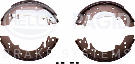 HELLA 8DB 355 000-731 - Brake Shoe Set www.autospares.lv