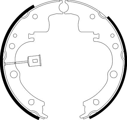 HELLA 8DB 355 001-971 - Bremžu loku komplekts www.autospares.lv