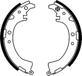 HELLA 8DB 355 001-671 - Brake Shoe Set www.autospares.lv