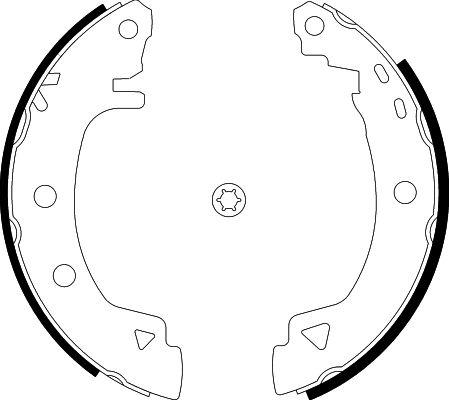 HELLA 8DB 355 001-061 - Bremžu loku komplekts www.autospares.lv