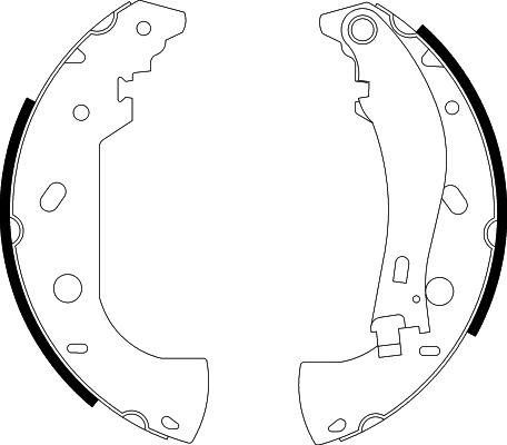 HELLA 8DB 355 001-841 - Bremžu loku komplekts autospares.lv