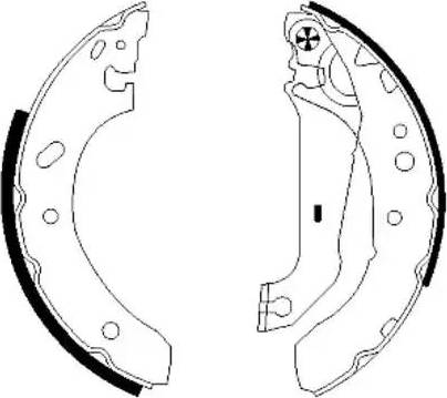 HELLA 8DB 355 001-811 - Brake Shoe Set www.autospares.lv