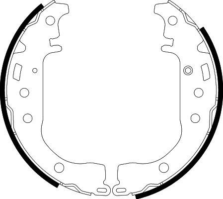 HELLA 8DB 355 001-771 - Bremžu loku komplekts www.autospares.lv