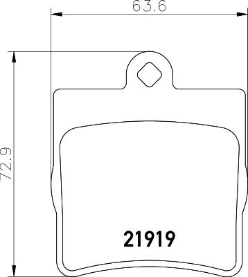 HELLA 8DB 355 008-961 - Bremžu uzliku kompl., Disku bremzes autospares.lv