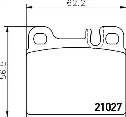 HELLA 8DB 355 008-101 - Bremžu uzliku kompl., Disku bremzes www.autospares.lv