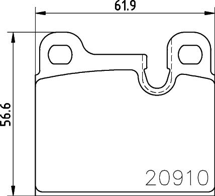 HELLA 8DB 355 008-111 - Bremžu uzliku kompl., Disku bremzes autospares.lv