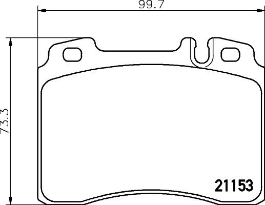 HELLA 8DB 355 008-181 - Bremžu uzliku kompl., Disku bremzes autospares.lv