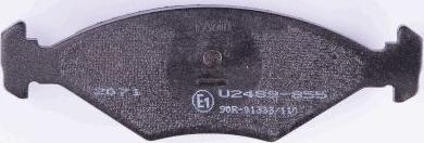 HELLA 8DB 355 008-811 - Bremžu uzliku kompl., Disku bremzes www.autospares.lv