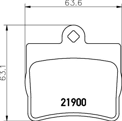 HELLA 8DB 355 008-311 - Brake Pad Set, disc brake www.autospares.lv