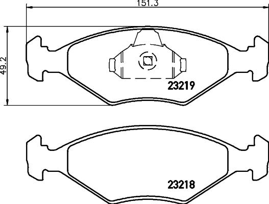 HELLA 8DB 355 008-381 - Bremžu uzliku kompl., Disku bremzes www.autospares.lv