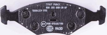 HELLA 8DB 355 008-381 - Bremžu uzliku kompl., Disku bremzes www.autospares.lv