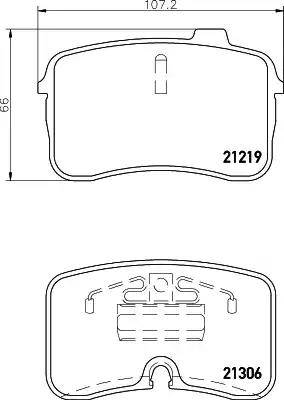 HELLA 8DB 355 008-201 - Bremžu uzliku kompl., Disku bremzes www.autospares.lv