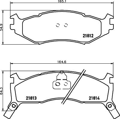 HELLA 8DB 355 008-221 - Bremžu uzliku kompl., Disku bremzes www.autospares.lv