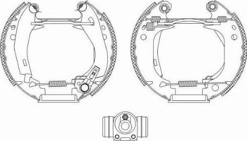 HELLA 8DB 355 003-941 - Bremžu loku komplekts www.autospares.lv