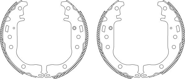 HELLA 8DB 355 003-441 - Bremžu loku komplekts www.autospares.lv