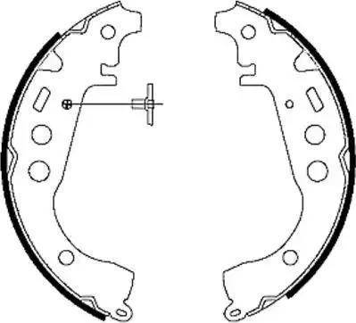 HELLA 8DB 355 003-461 - Bremžu loku komplekts autospares.lv