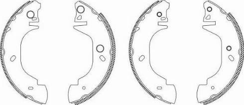 HELLA 8DB 355 003-411 - Bremžu loku komplekts autospares.lv