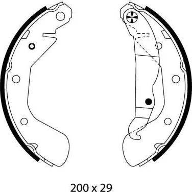 HELLA 8DB 355 003-421 - Bremžu loku komplekts www.autospares.lv