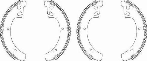 HELLA 8DB 355 003-541 - Brake Shoe Set www.autospares.lv