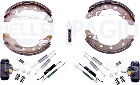 HELLA 8DB 355 003-571 - Brake Shoe Set www.autospares.lv