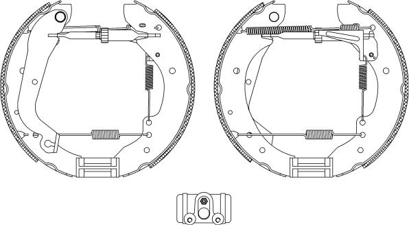 HELLA 8DB 355 003-641 - Bremžu loku komplekts autospares.lv