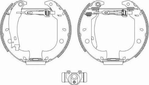 HELLA 8DB 355 003-631 - Bremžu loku komplekts autospares.lv