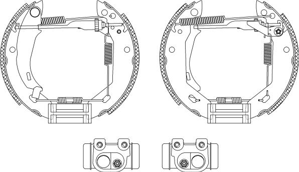 HELLA 8DB 355 003-671 - Bremžu loku komplekts www.autospares.lv