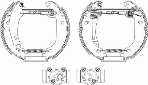 HELLA 8DB 355 003-891 - Bremžu loku komplekts www.autospares.lv