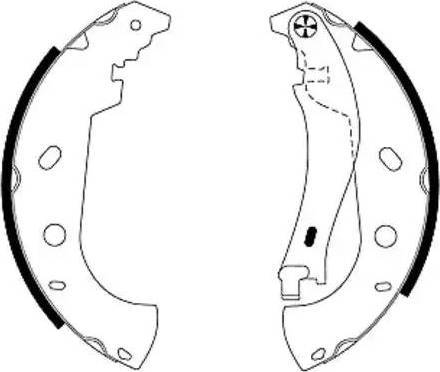 HELLA 8DB 355 003-301 - Bremžu loku komplekts autospares.lv