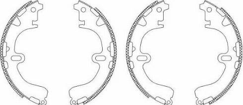 HELLA 8DB 355 003-331 - Brake Shoe Set www.autospares.lv