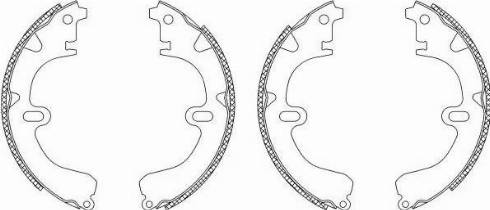 HELLA 8DB 355 003-321 - Brake Shoe Set www.autospares.lv