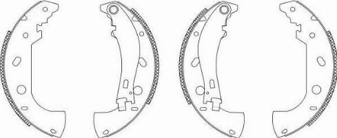 HELLA 8DB 355 003-211 - Bremžu loku komplekts autospares.lv