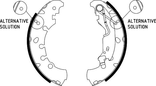 HELLA 8DB 355 002-961 - Brake Shoe Set www.autospares.lv