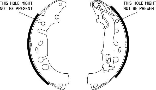 HELLA 8DB 355 002-971 - Brake Shoe Set www.autospares.lv