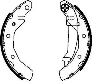 HELLA 8DB 355 002-561 - Bremžu loku komplekts www.autospares.lv