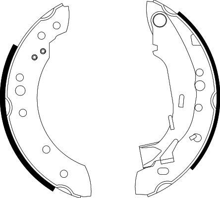 HELLA 8DB 355 002-601 - Bremžu loku komplekts autospares.lv